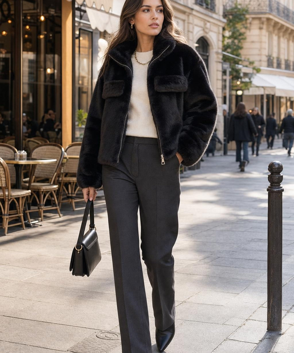 Blouson fausse fourrure Lison