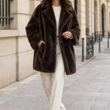 Manteau fausse fourrure Céliane
