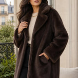 Manteau fausse fourrure Céliane