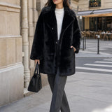 Manteau fausse fourrure Céliane