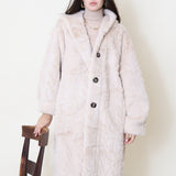 Manteau long en fausse fourrure Giulia