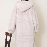 Manteau long en fausse fourrure Giulia