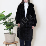 Manteau long en fausse fourrure Giulia