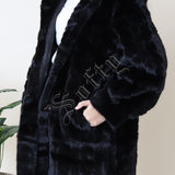 Manteau long en fausse fourrure Giulia