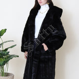 Manteau long en fausse fourrure Giulia