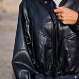 Blouson effet cuir oversize Élyna