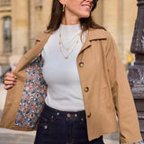 Trench court  Doublure liberty Éléa