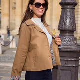 Trench court  Doublure liberty Éléa