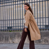 Trench mi-long doublure imprimé léopard Laura
