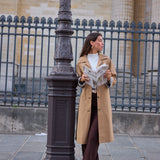 Trench mi-long doublure imprimé léopard Laura