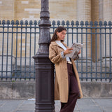 Trench mi-long doublure imprimé léopard Laura