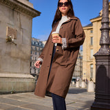 Trench mi-long doublure imprimé léopard Laura