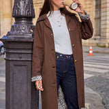 Trench mi-long doublure imprimé léopard Laura
