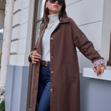 Trench mi-long doublure liberty Maelis