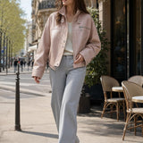 Veste similicuir ceinturée Paloma