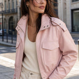 Blouson bomber similicuir Romane