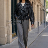 Veste similicuir perfecto Mahaut