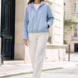 Blouson capuche similicuir Alma