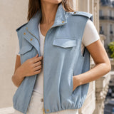 Veste sans manches similicuir Bettina