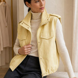 Veste sans manches similicuir Bettina