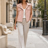 Veste sans manches similicuir Bettina