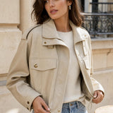 Veste similicuir cordon Adeline