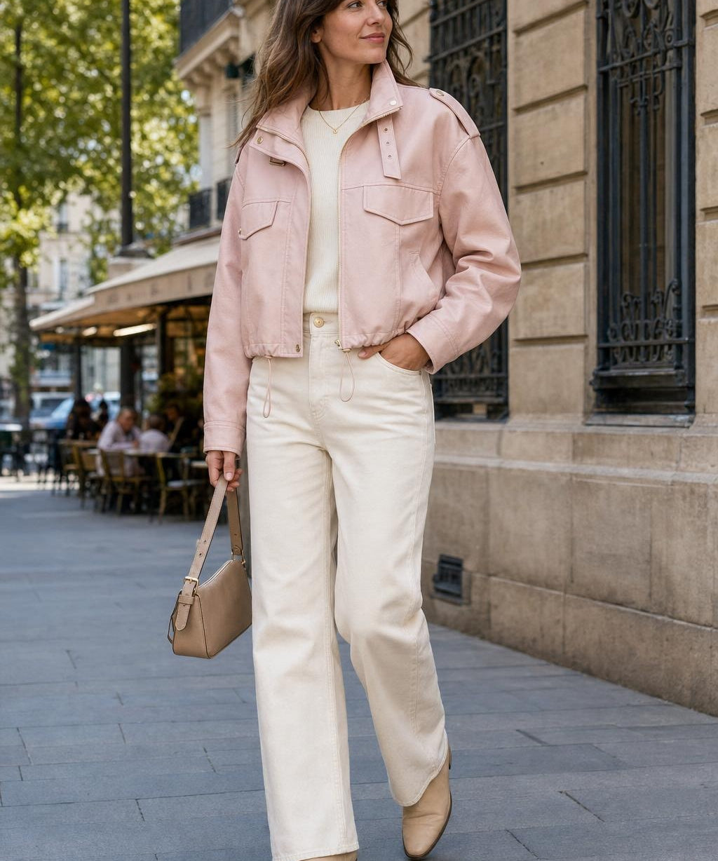 Veste similicuir cordon Adeline