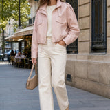 Veste similicuir cordon Adeline