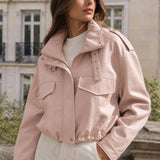 Veste similicuir cordon Adeline