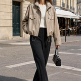 Veste similicuir cordon Adeline