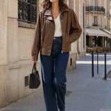 Veste similicuir souple Philippine