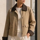 Veste zippée contrastée Romy