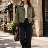 Veste zippée contrastée Romy