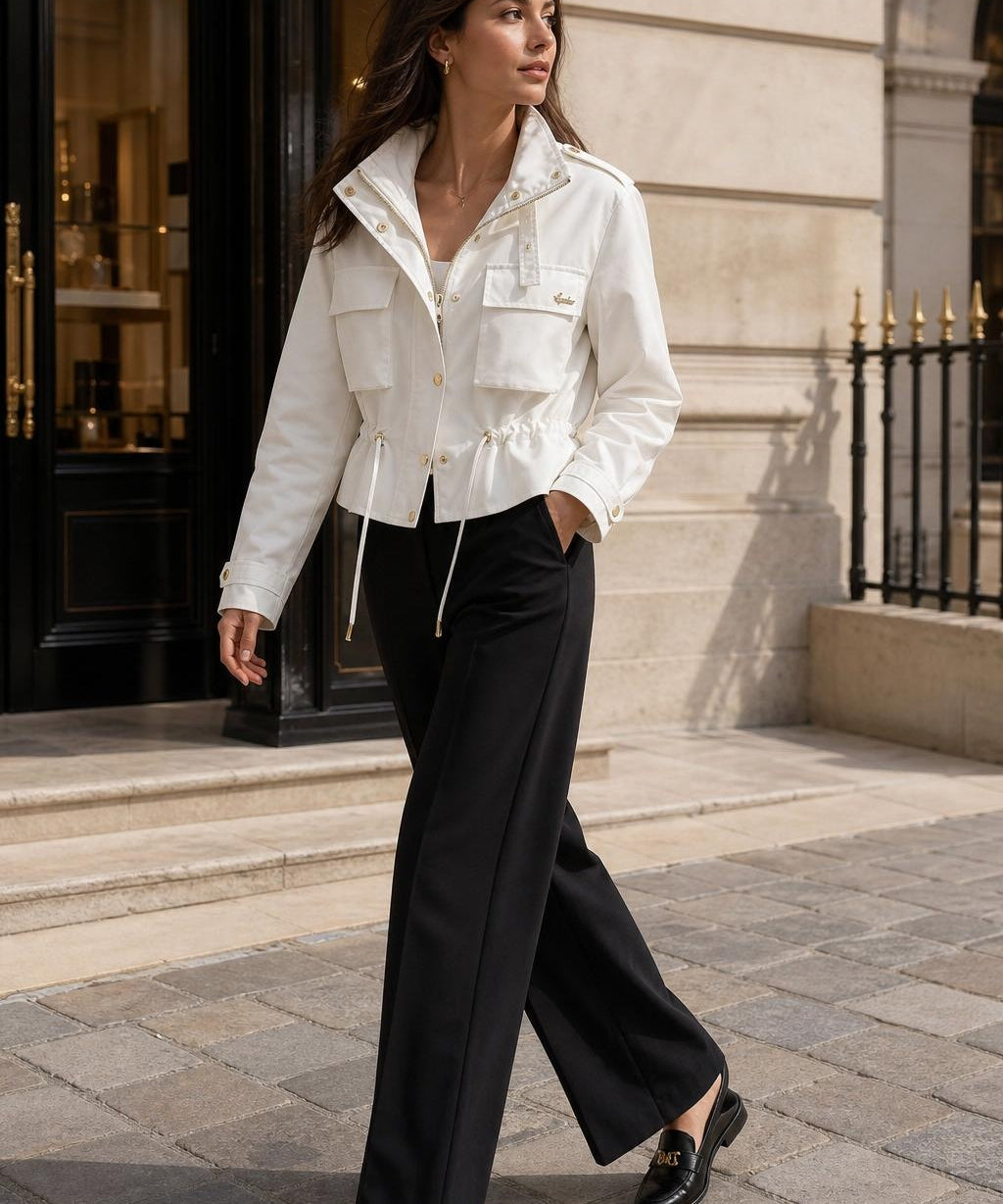 Veste courte col montant Fanny