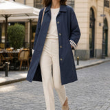 Trench mi-long doublure carreaux Garance