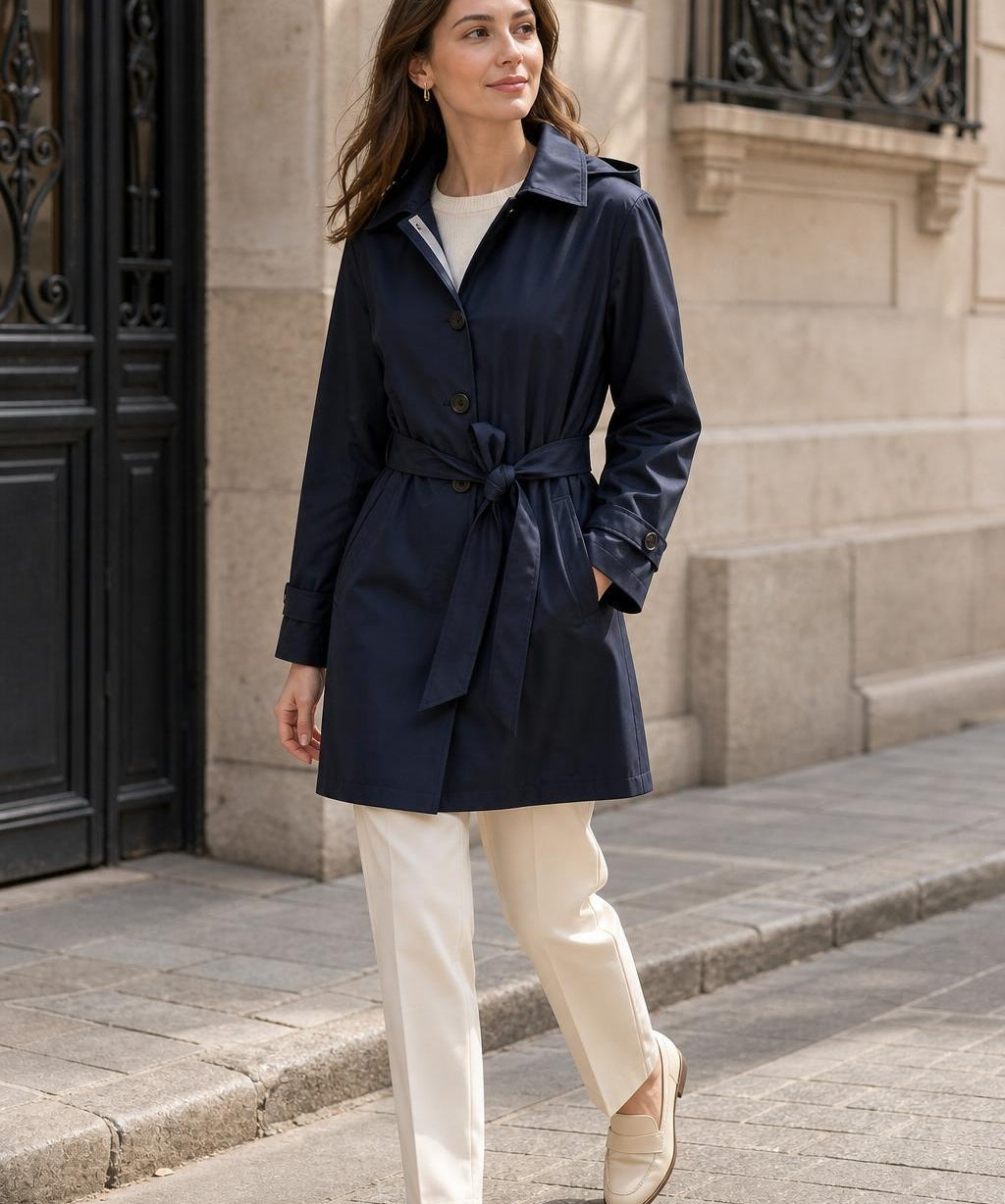 Trench imperméable capuche Célia