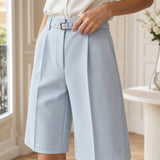 Bermuda tailleur ceinture Anaïs