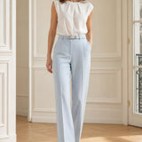 Pantalon tailleur ceinturé Albane