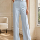 Pantalon tailleur ceinturé Albane
