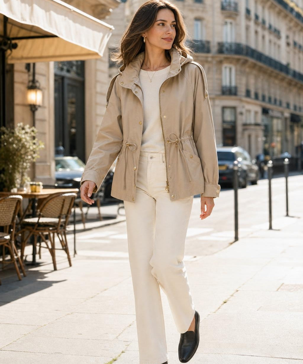Veste à capuche zippée Mireille