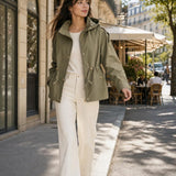 Veste à capuche zippée Mireille