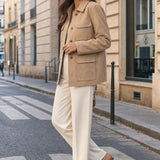 Veste saharienne effet daim Isaline