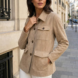 Veste saharienne effet daim Isaline