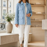 Veste saharienne effet daim Isaline