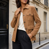 Veste saharienne effet daim Isaline