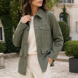 Veste saharienne effet daim Isaline