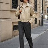 Blouson similicuir brillant Anouk