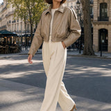 Blouson similicuir brillant Anouk