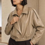 Blouson similicuir brillant Anouk