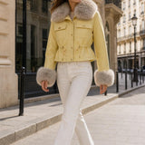 Veste fourrée col amovible Séraphine